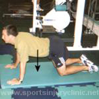 Back slump stretch